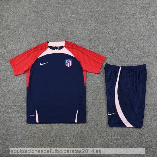 Nuevo Entrenamiento Conjunto Completo Niños Atletico Madrid 23/24 Azul Rojo Baratas